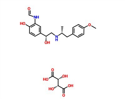 CAS 200815-49-2 (2R,3R){3}},3-kwas dihydroksybutanodiowy,N-[2-hydroksy-5-[(1R)-1-hydroksy{{ 10}}[[(2R)-1-(4-metoksyfenylo)propan-2-ylo]amino]etylo]fenylo]formamid